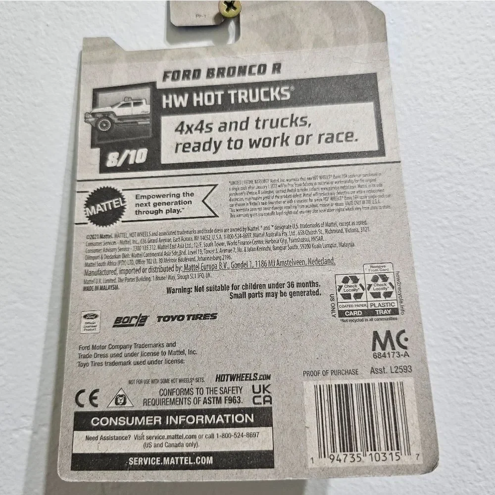Hotwheels Ford Bronco R